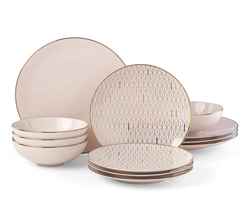 Lenox 12-Piece Trianna Porcelain Dinnerware Set — View 7