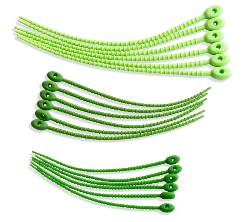 SIFTR Set of 18 Multifunction Silicone Reuseable Ties — View 5