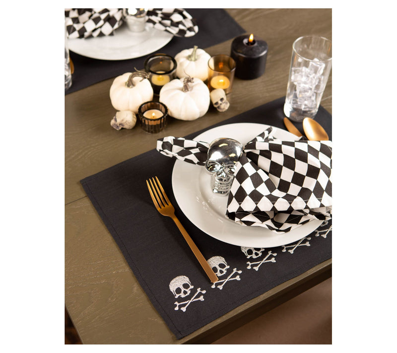 Design Imports Set of 4 Skulls Embellished Placemats — View 4