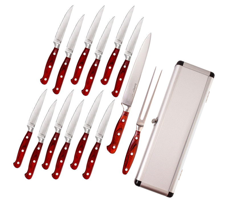 BergHOFF Pakka Wood 15Pc Steak & Carving Set — View 10