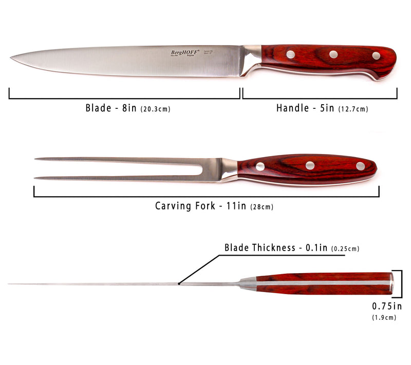 BergHOFF Pakka Wood 15Pc Steak & Carving Set — View 3