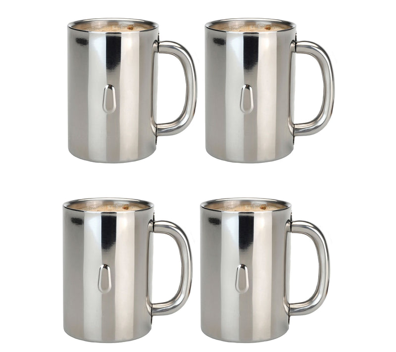 BergHOFF Straight 4Pc 18/10 Stainless Steel Coffee Mug Set — Main view