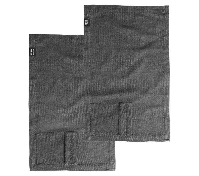 BergHOFF GEM 100% Cotton 2Pc Placemat Set, Black Denim Look — View 3
