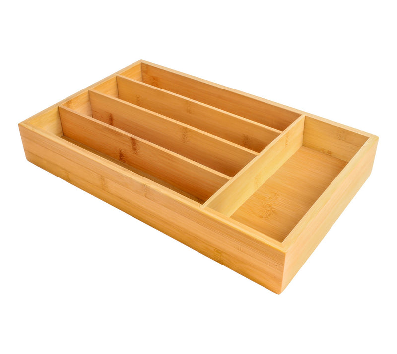 BergHOFF 5-Slot Bamboo Flatware Organizer, 13.5" x 8.25" — View 4