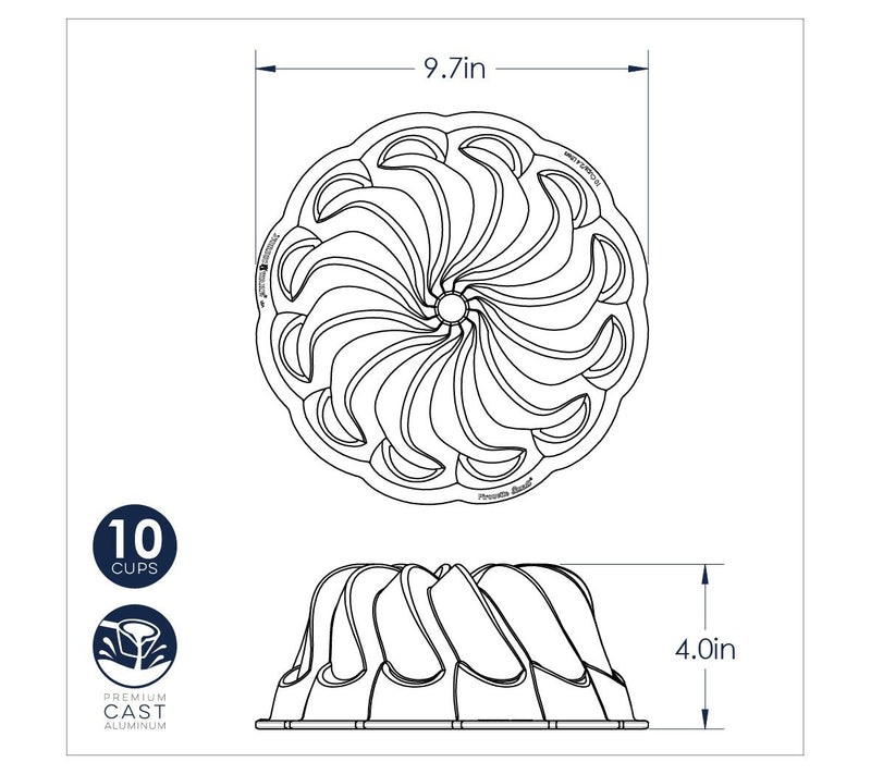 Nordic Ware Pirouette Bundt Pan — View 2