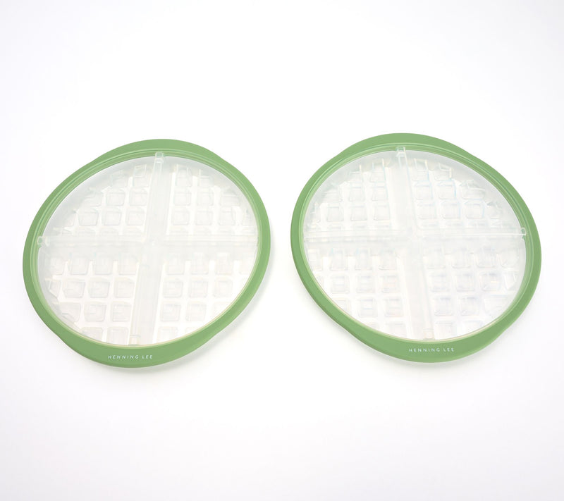 Henning Lee Look & Cook Set of 2 Silicone Waffle Pans — Main view