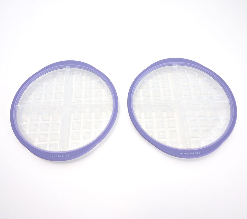 Henning Lee Look & Cook Set of 2 Silicone Waffle Pans — View 8