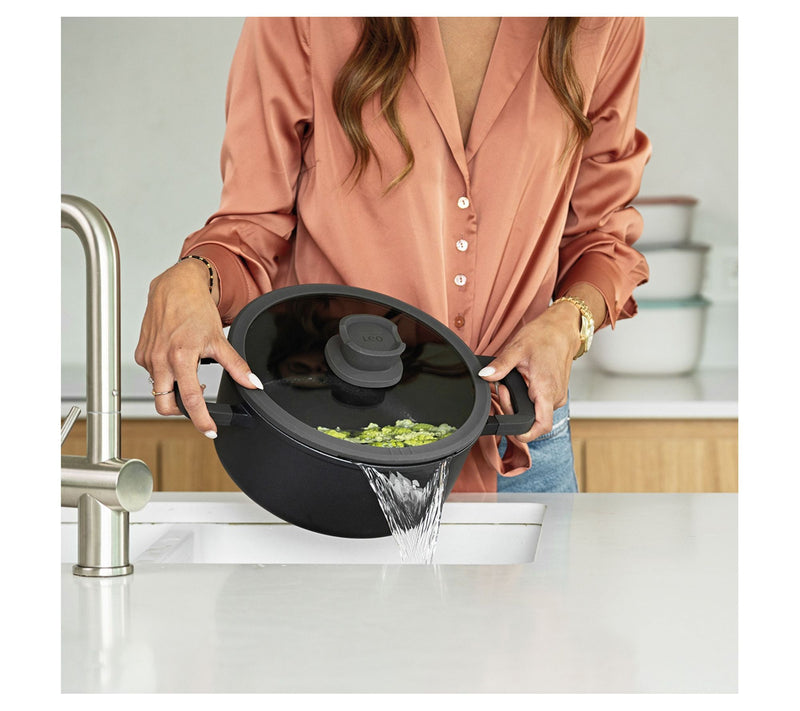BergHOFF Stone 11Pc Non-stick Cookware Set WithGlass Lids — View 3