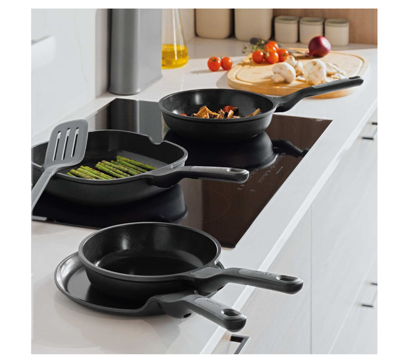 BergHOFF Stone 11Pc Non-stick Cookware Set WithGlass Lids — View 4