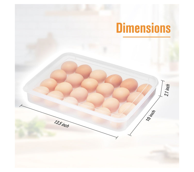 Sorbus Set of 2 Egg Containers with Lids (Holds48-Egg) — View 3