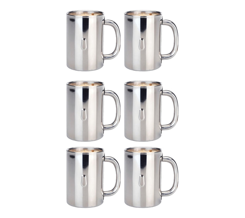 BergHOFF Straight 6Pc 18/10 SS Mug Set, 12 oz — Main view