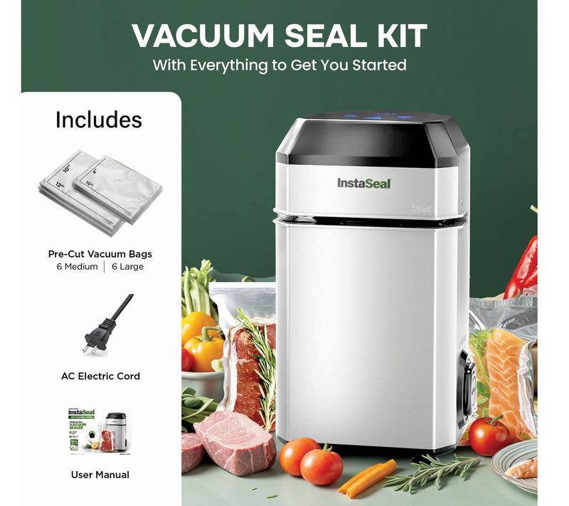 Bell & Howell InstaSeal Upright Bag Vacuum Sealer w/ Storage Bags — View 2