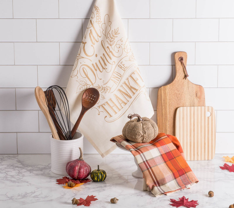 Design Imports Fall Be Thankful Kitchen Towels — View 4