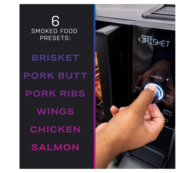GE Profile Smart Indoor Smoker with Active Smoke Filtration — View 5