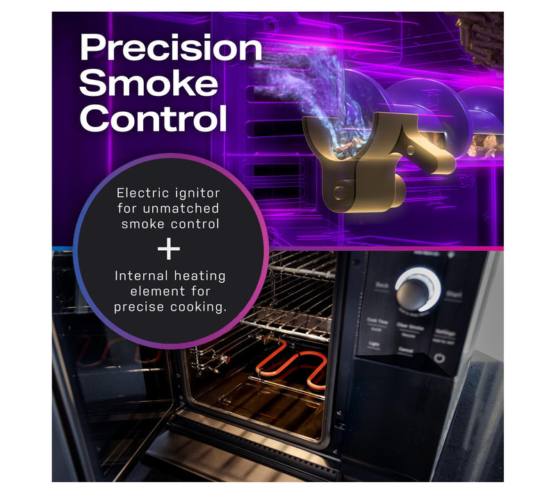 GE Profile Smart Indoor Smoker with Active Smoke Filtration — View 9