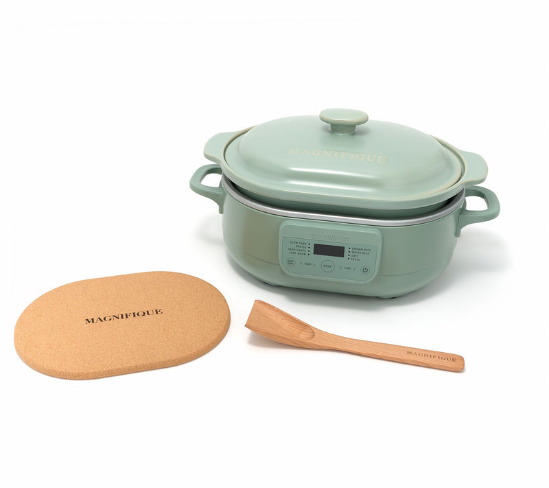 Magnifique 4-Qt Claypot Electric Multicooker w/ 8 Functions — View 6