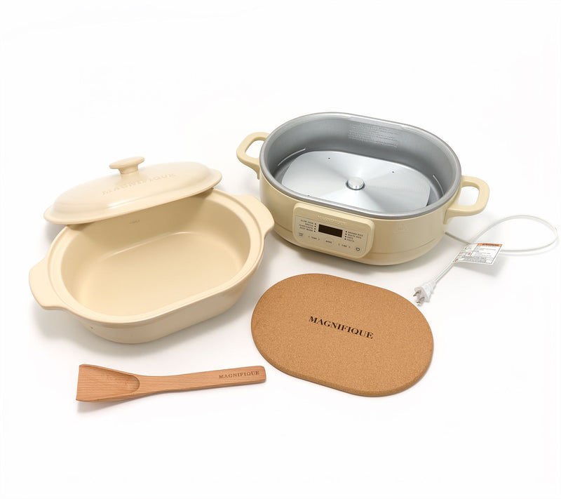 Magnifique 4-Qt Claypot Electric Multicooker w/ 8 Functions — View 8