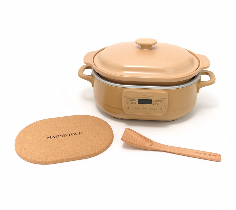 Magnifique 4-Qt Claypot Electric Multicooker w/ 8 Functions — View 2