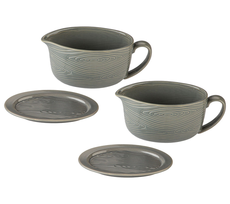 Temp-tations Woodland S/2 16-oz Gravy Boats w/ Lid-Its — View 5
