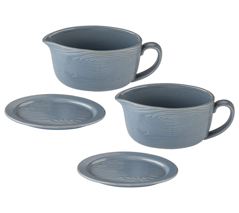 Temp-tations Woodland S/2 16-oz Gravy Boats w/ Lid-Its — View 7