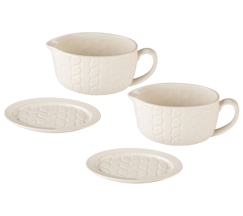Temp-tations Seasonal S/2 16-oz Gravy Boats w/ Lid-Its — Main view