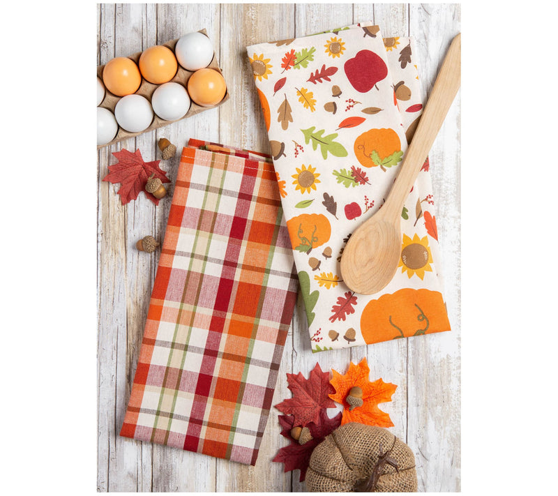 Design Imports Set of 2 Fall In Love Kitchen Towels — View 3