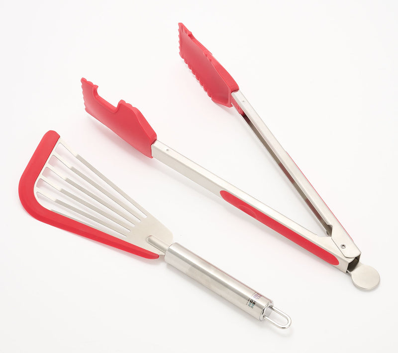 Kuhn Rikon Stainless Steel Essential Tong and Spatula Set — View 7