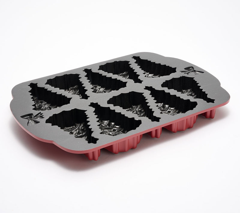 Good Housekeeping Christmas Tree 10-Compartment Cakelet Pan — View 3
