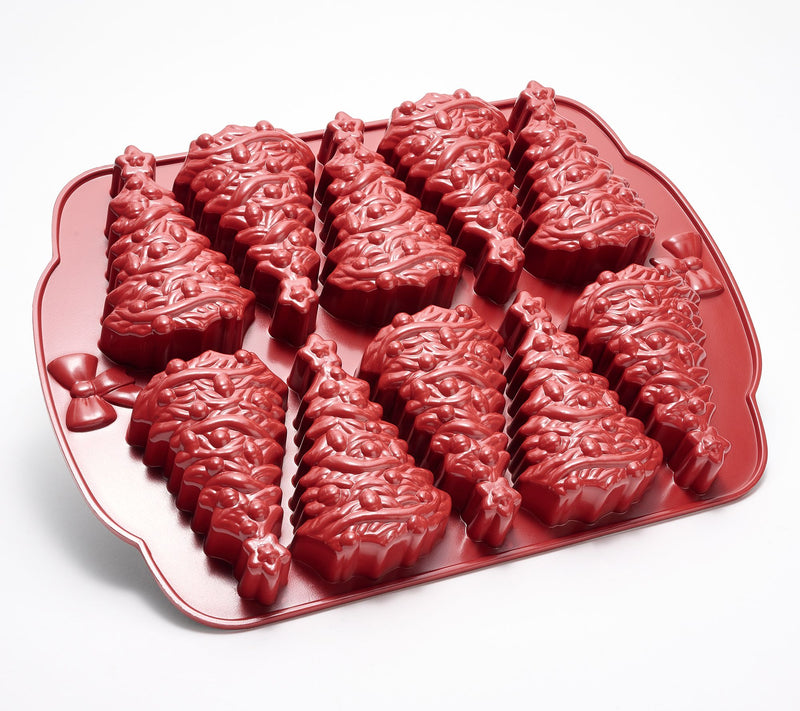 Good Housekeeping Christmas Tree 10-Compartment Cakelet Pan — View 7