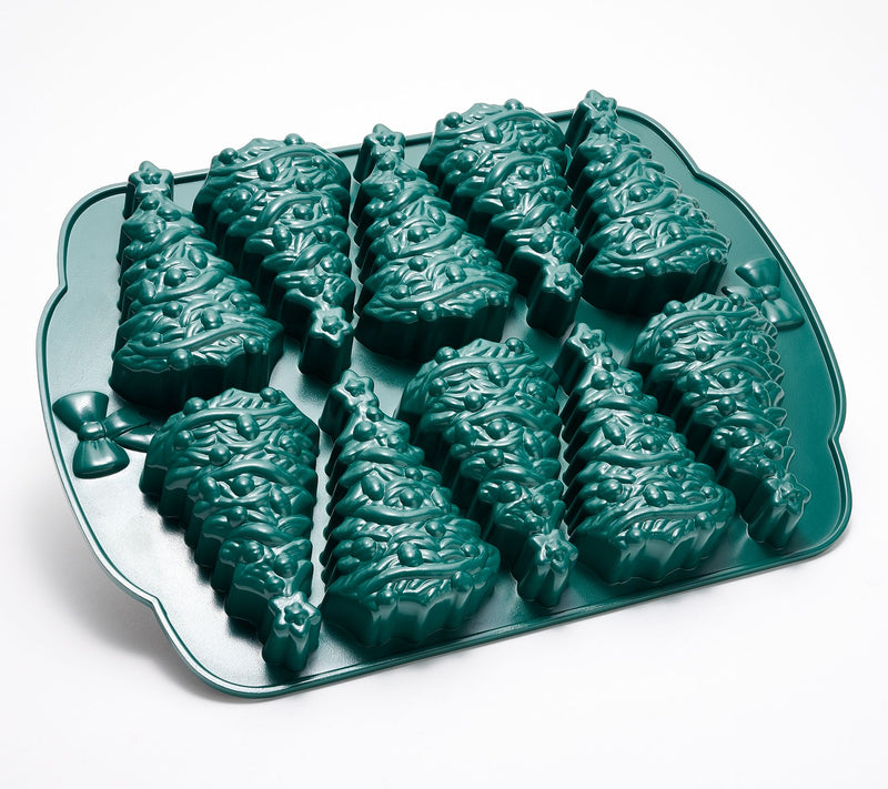 Good Housekeeping Christmas Tree 10-Compartment Cakelet Pan — View 8