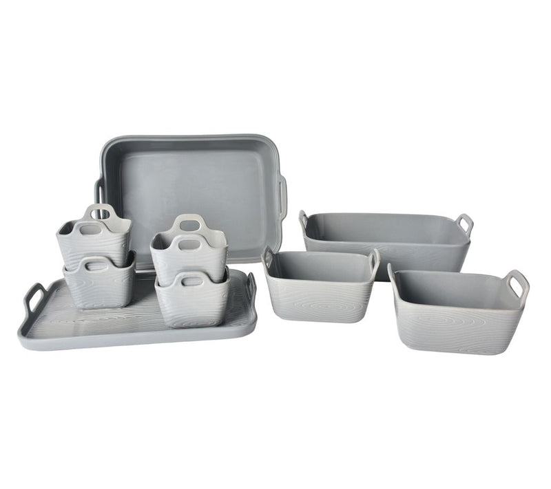 Temp-tations Woodland 9-Piece Bakeware Set w/ Upswept Handles — View 5