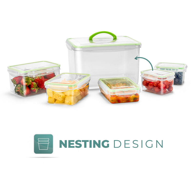 Sorbus 12 Piece Airtight Storage Containers with Snap-On Lids — View 5