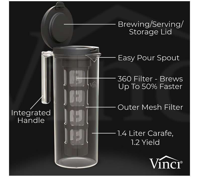 Vinci Houseware s 360 1.4-Liter Cold Brew Coffee Mak — View 3