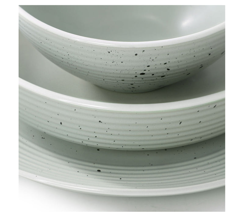 Elama Emilia 16 Pc Double Bowl Dinnerware Set — View 5