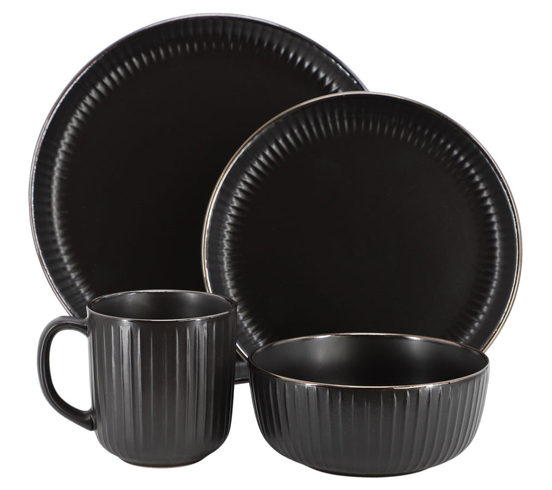 Elama Leo 16 Piece Stoneware Dinnerware Set — View 2