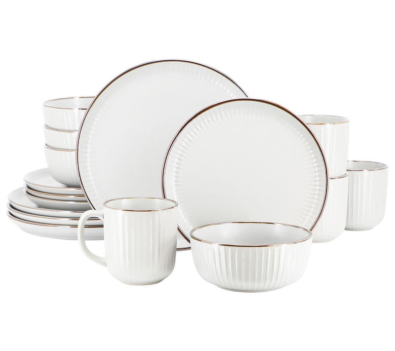 Elama Leo 16 Piece Stoneware Dinnerware Set — View 13
