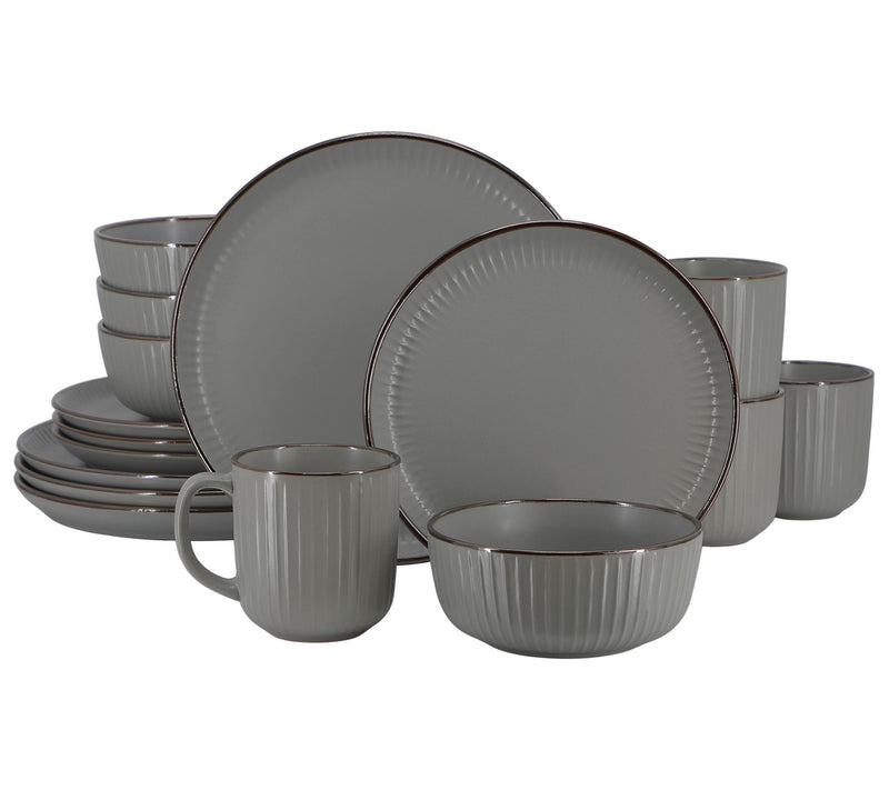 Elama Leo 16 Piece Stoneware Dinnerware Set — View 15