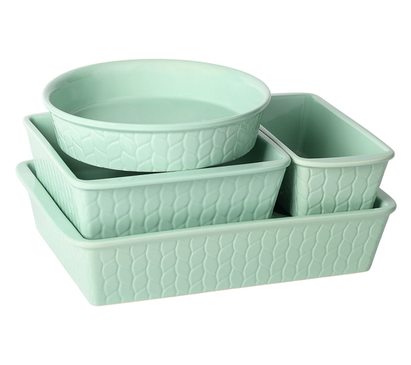 Temp-tations Carved Willow 5-Piece Nestable Bakeware Set — Main view