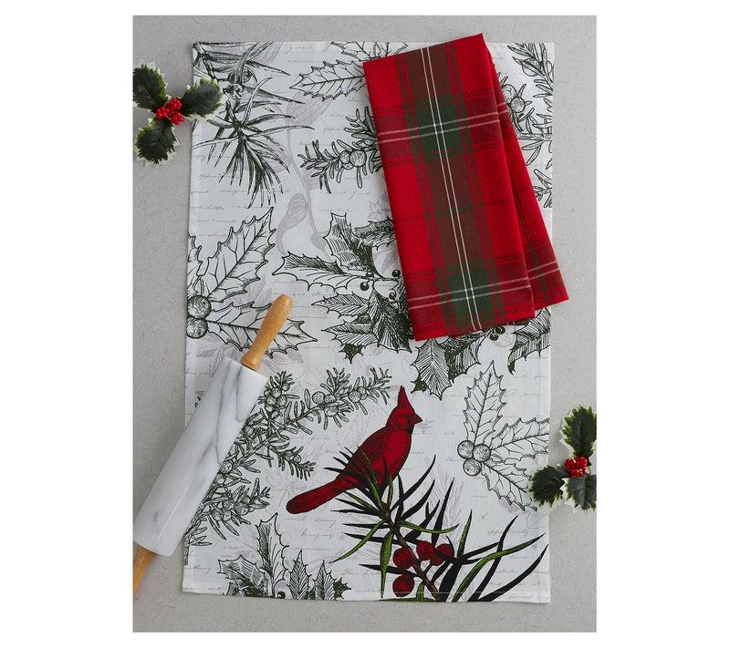 Design Imports Holiday Botanical Kitchen TowelSet/2 — View 6