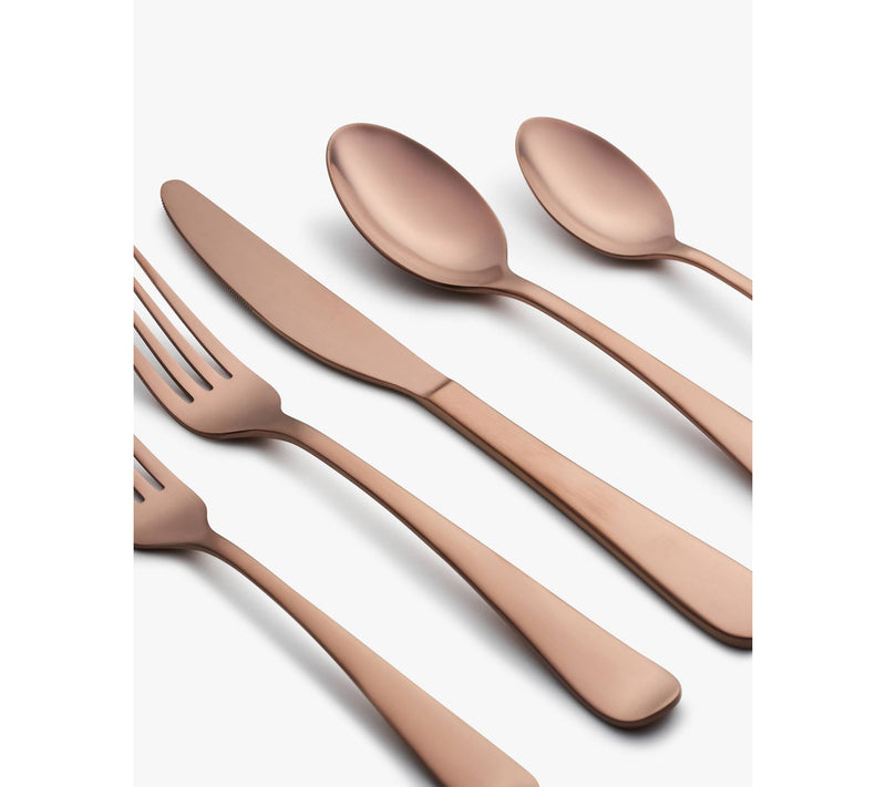 Cambridge Rhiannon Copper Satin 20-Piece Flatware Set — View 3