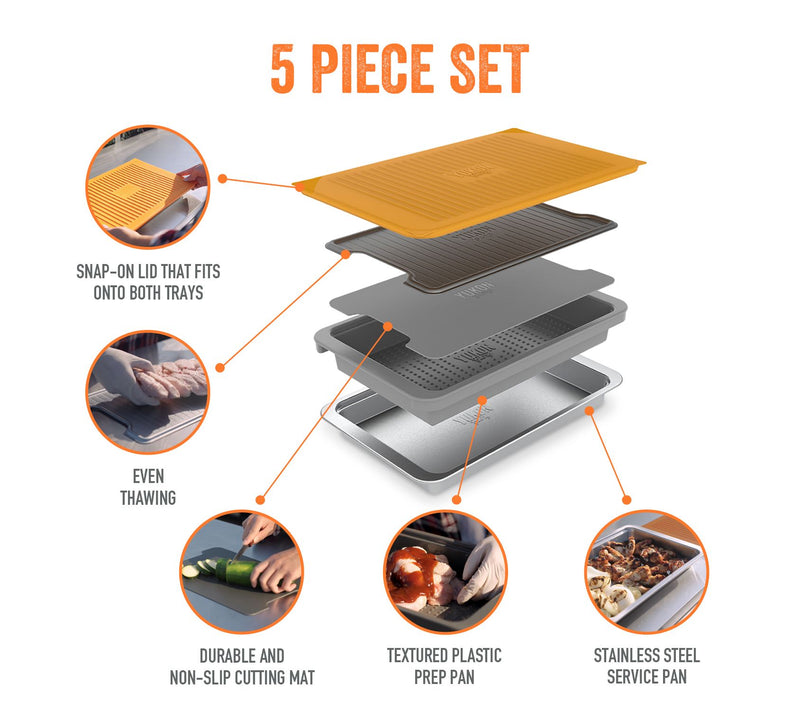 Premium Grill Prep N Serve with Defrosting Tray — View 7