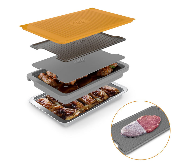 Premium Grill Prep N Serve with Defrosting Tray — View 3