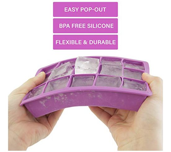 Elbee Home 15 Cube Silicone Ice Cube Mold — View 5
