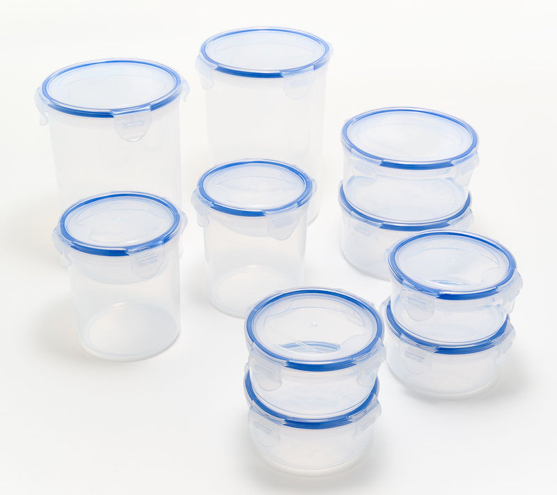 LocknLock 10-Piece Round Colored Body Canister Storage Set — View 8