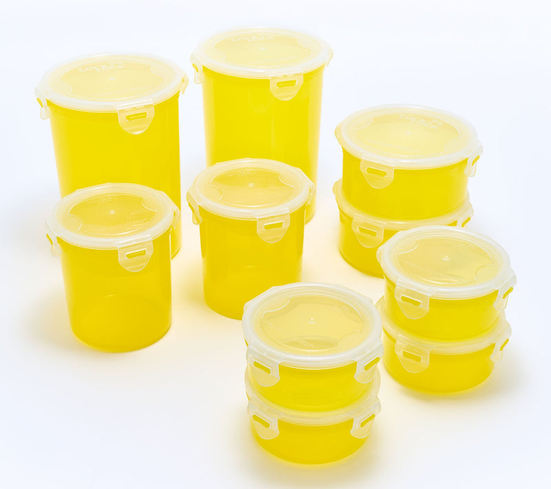 LocknLock 10-Piece Round Colored Body Canister Storage Set — View 11