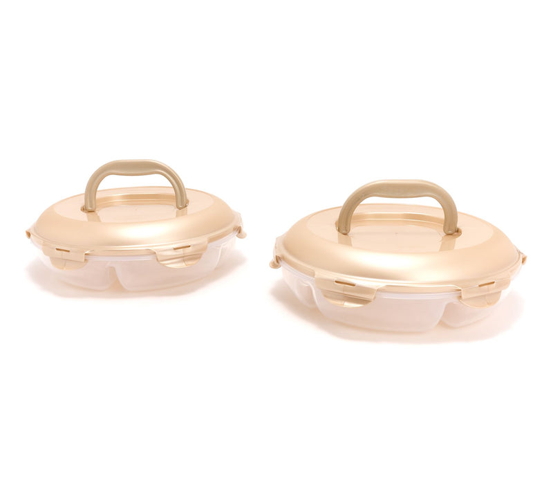 LocknLock Set of 2 Chip & Dip Storage Set w/ Handle Lids — View 9