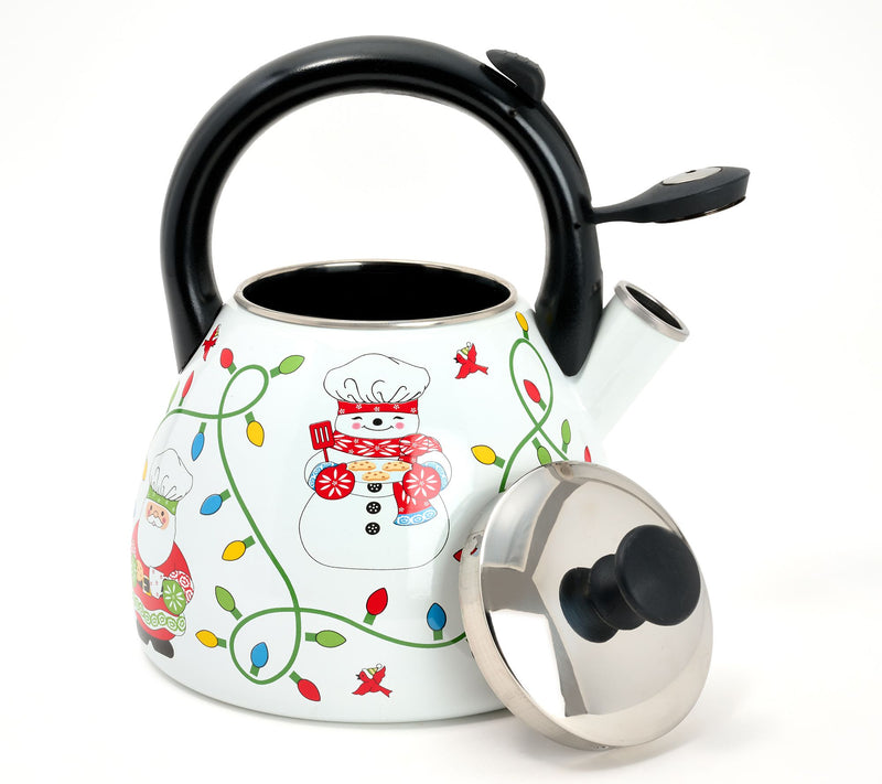 Temp-tations Seasonal 2.6-qt Enamel on Steel Tea Kettle — View 2