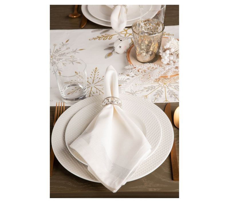 Design Imports Set of 6 Silver Sparkle Stripe Napkins — View 3
