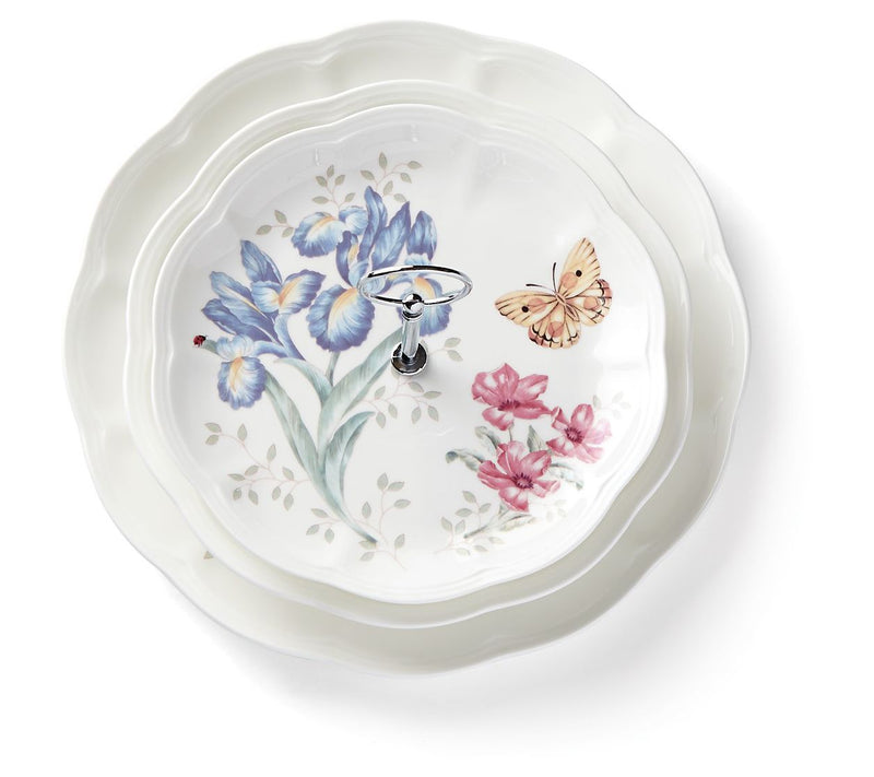Lenox Butterfly Meadow 3-Tiered Server — View 2