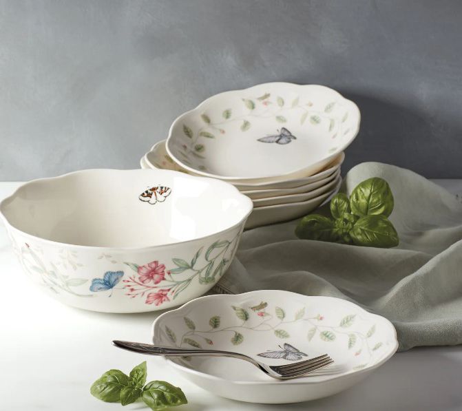 Lenox Butterfly Meadow 7-Piece Bowl Set — View 4